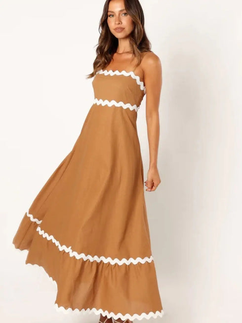 'Araceli' Spaghetti Strap Maxi Dress - Celes Fashion